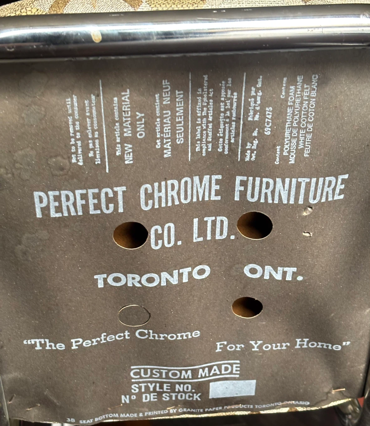Mcm chrome chairs custom made in Canada - photo 4
