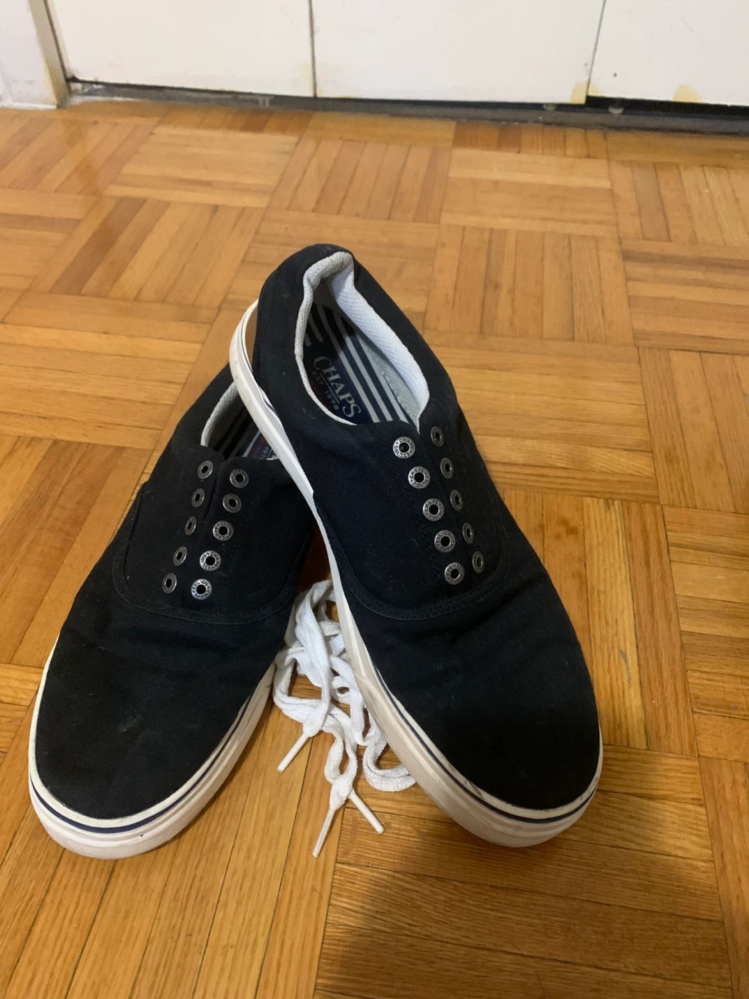 Chaps Black Canvas Sneakers