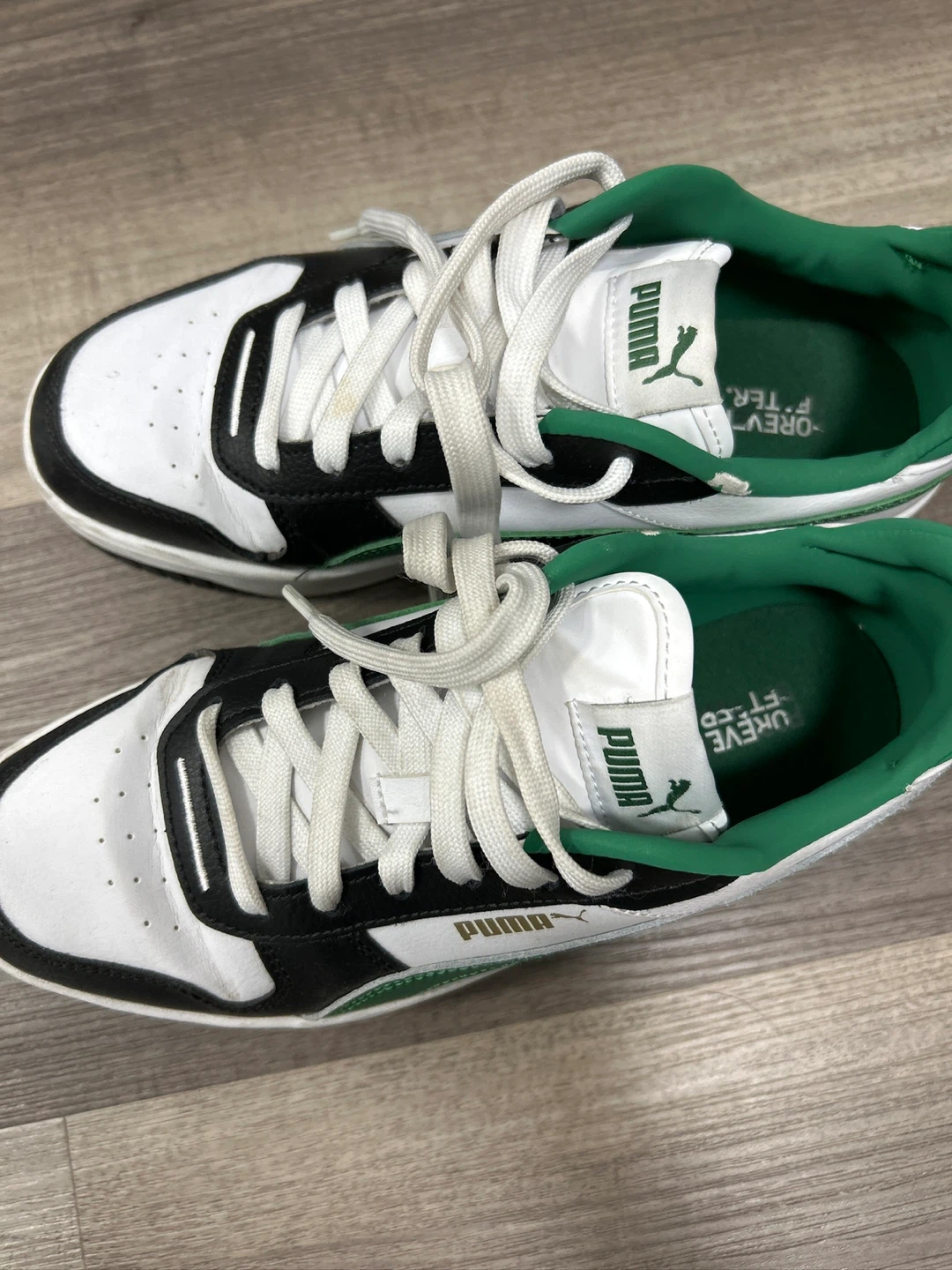 Puma Sneakers White/Black/Green Women's 7.5 - photo 2