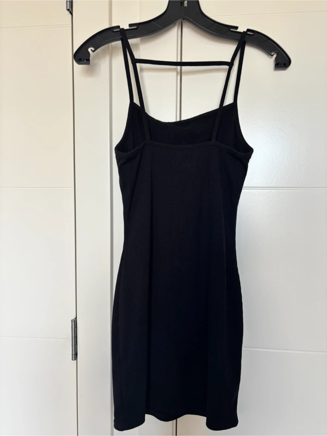 Black Ribbed Cami Dress - photo 2