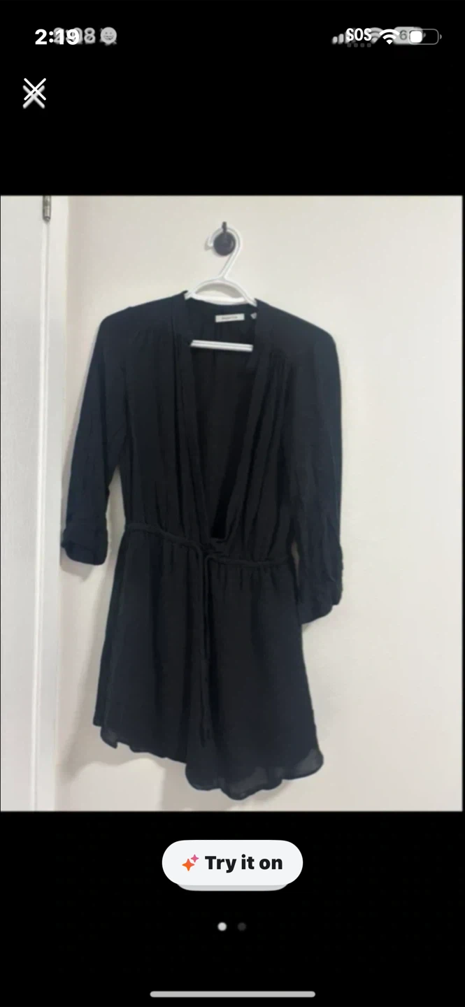 Aritzia Black Romper