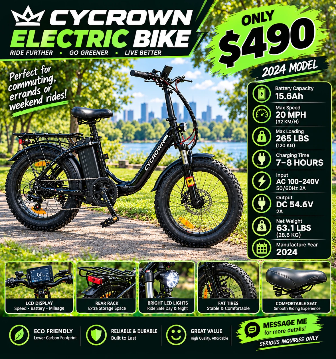 🚲 CYCROWN Electric Bike