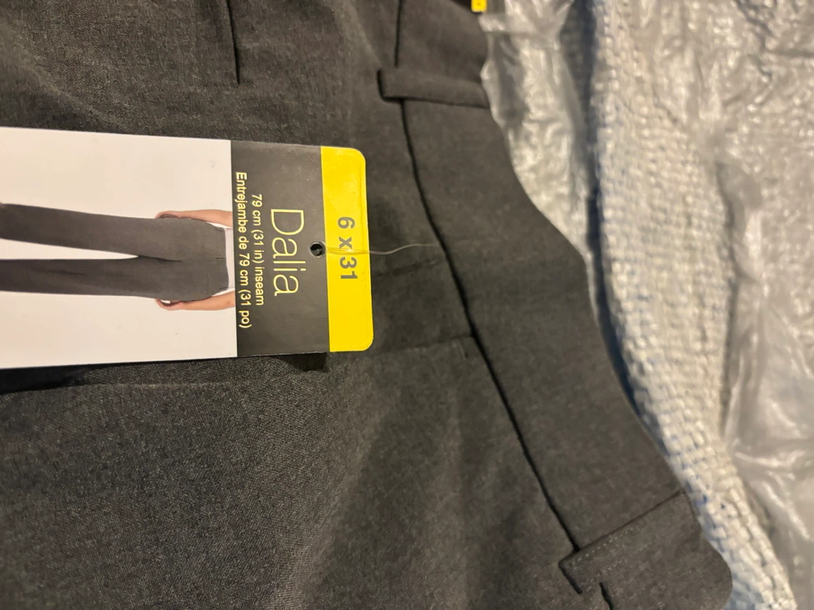 Dalia High Rise Trousers Grey Size 6 x 31 - photo 3