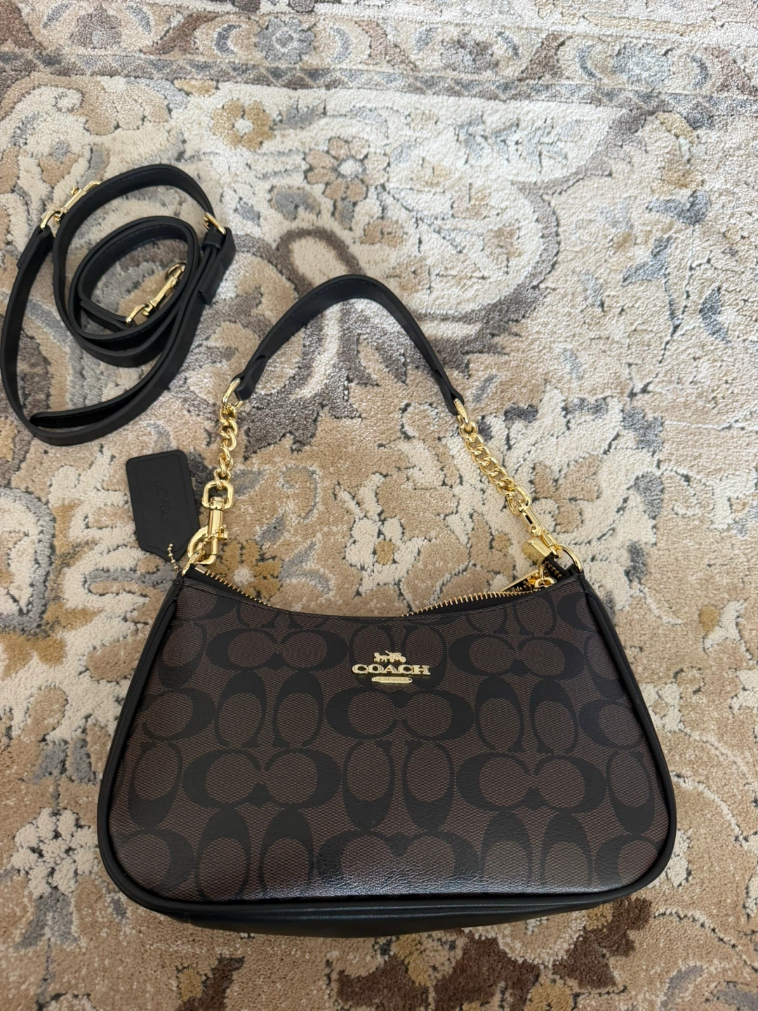Coach Signature Canvas Teri Shoulder Bag Brand new