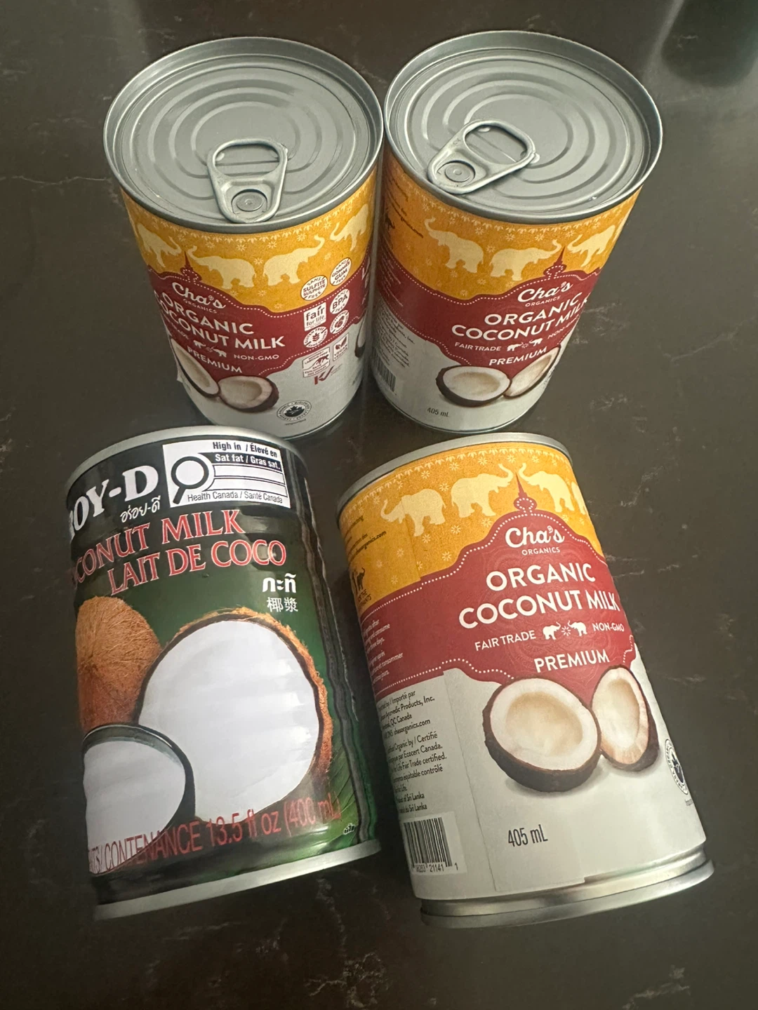 4 Cans of Organic Coconut Milk