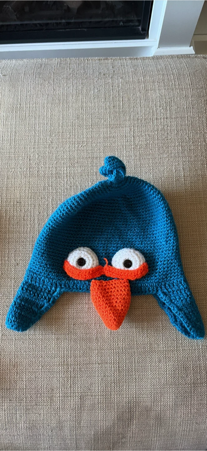 Set of 3 Angry Birds Crocheted Hats - photo 2