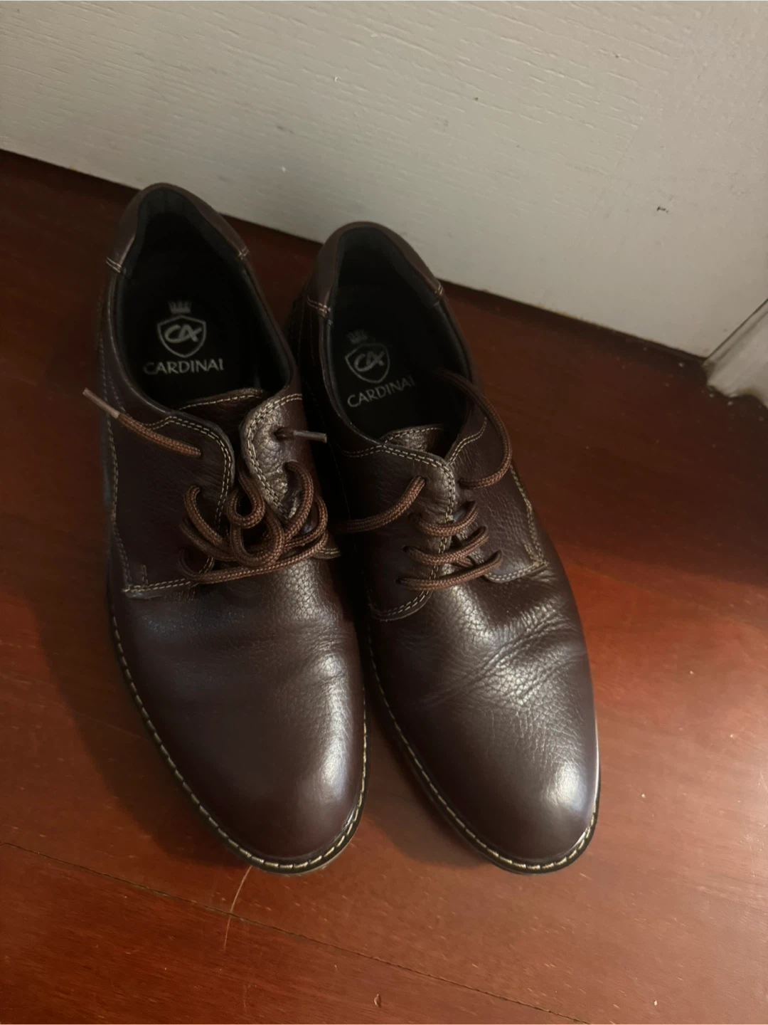 Cardinal Brown Leather Lace-up Shoes - photo 2