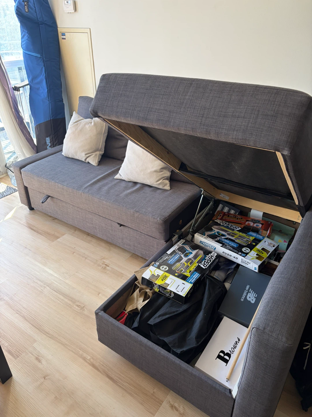 IKEA FRIHETEN sofa-bed with storage – $400 - photo 4
