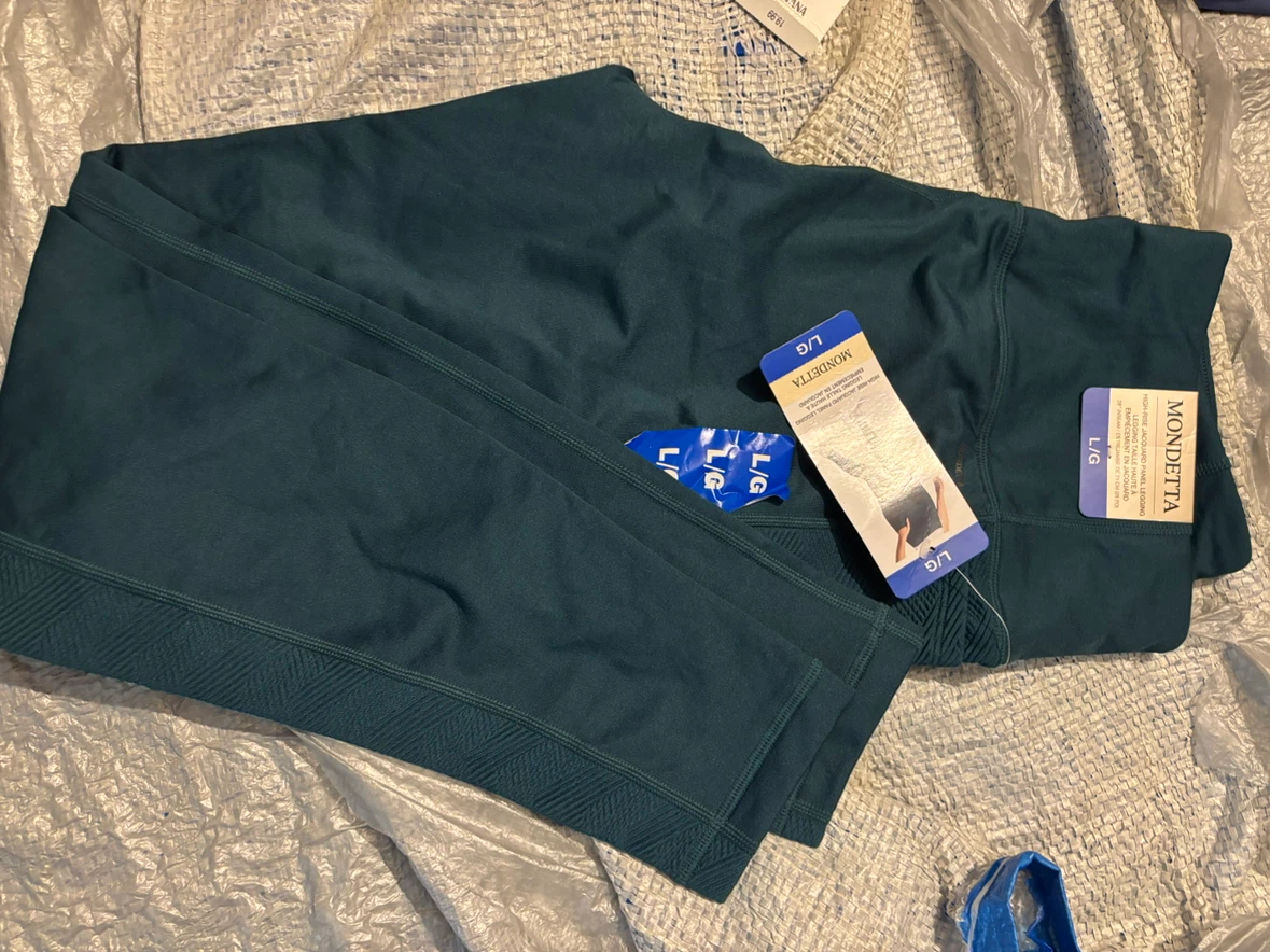Mondetta High-Rise Jacquard Panel Leggings Size Large