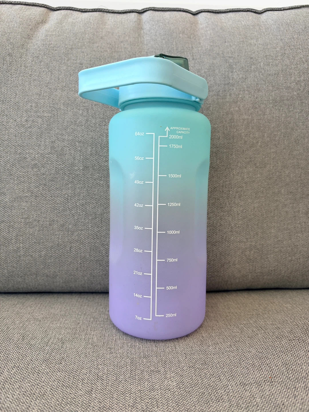 Ombre Motivational Water Bottle 2L