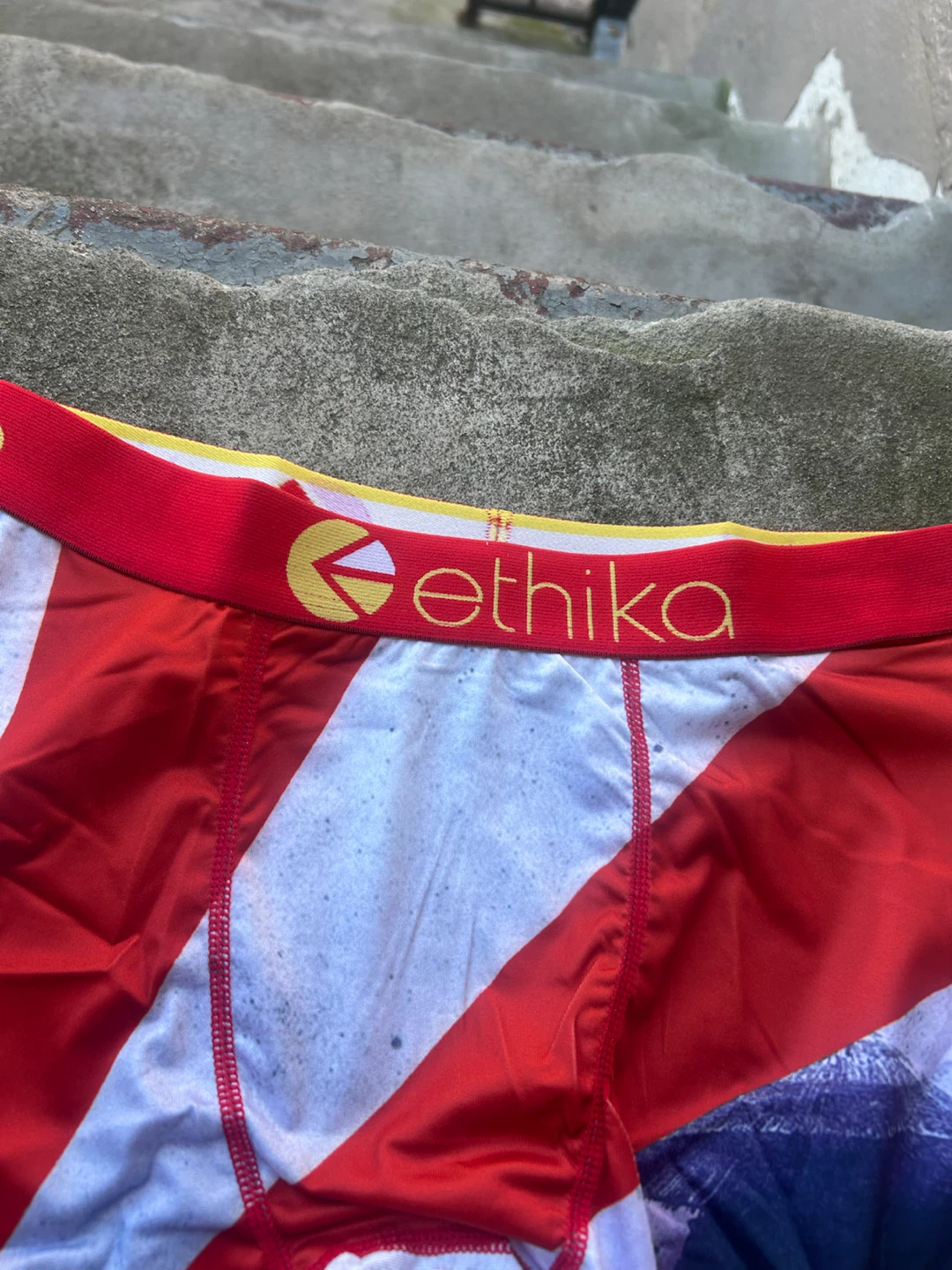 Ethika The Staple Fit Boxer Briefs - Red/White/Blue - photo 3