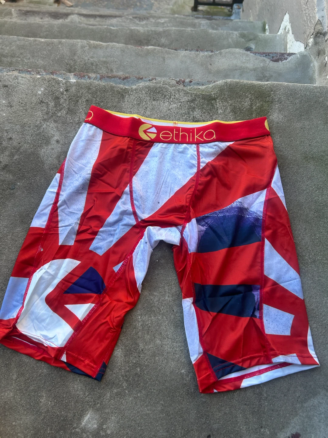 Ethika The Staple Fit Boxer Briefs - Red/White/Blue - photo 4