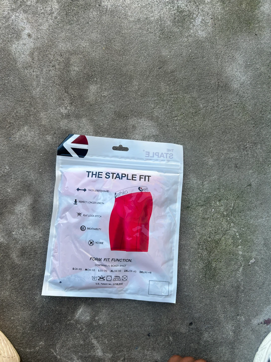Ethika The Staple Fit Boxer Briefs - Red/White/Blue - photo 5