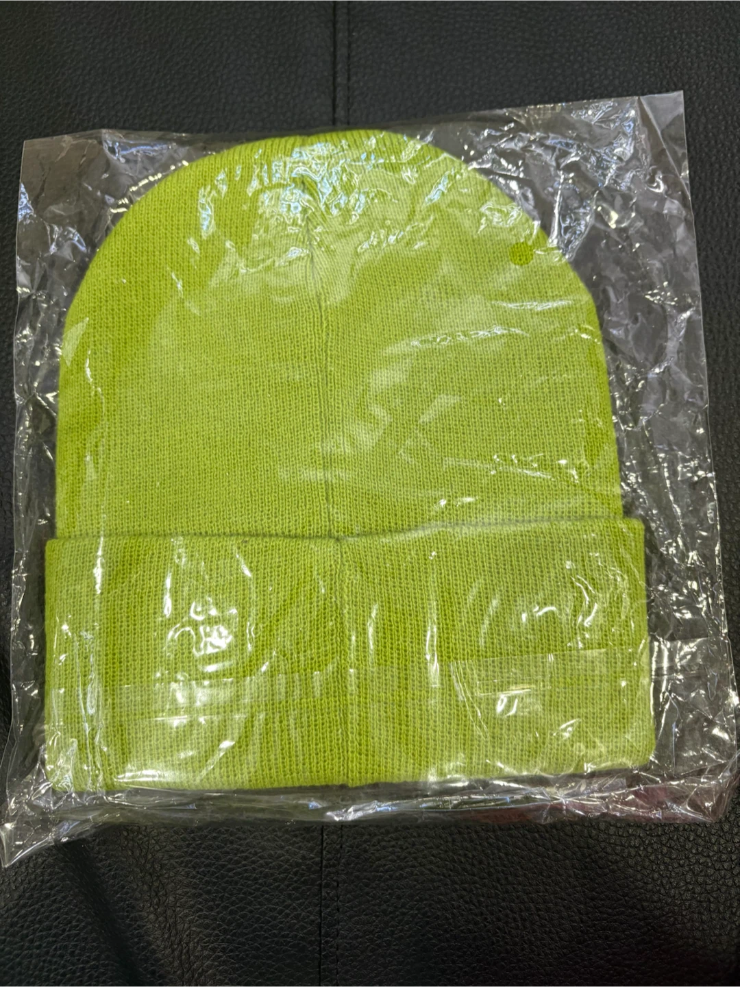 New Neon Green Beanie