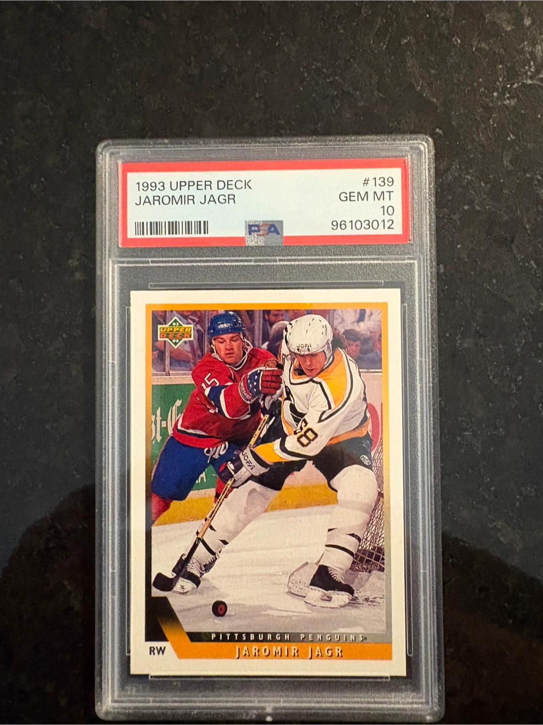 1993 Upper Deck Jaromir Jagr PSA 10 Gem Mt