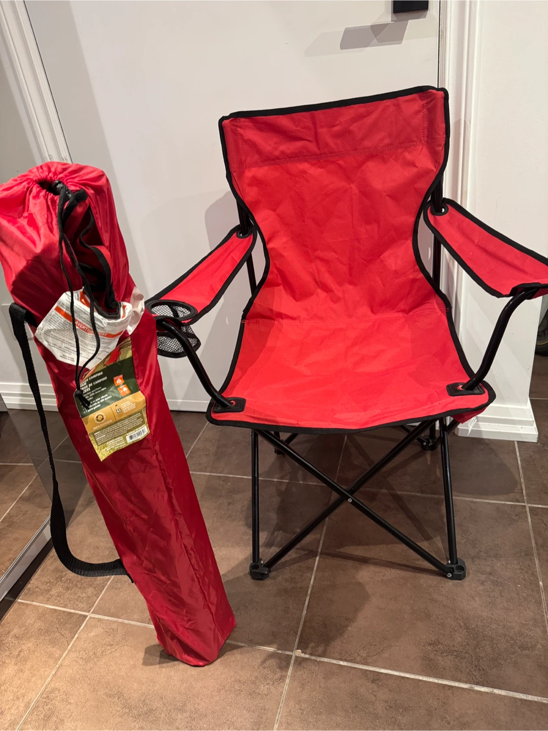 Red Folding Camping Chair