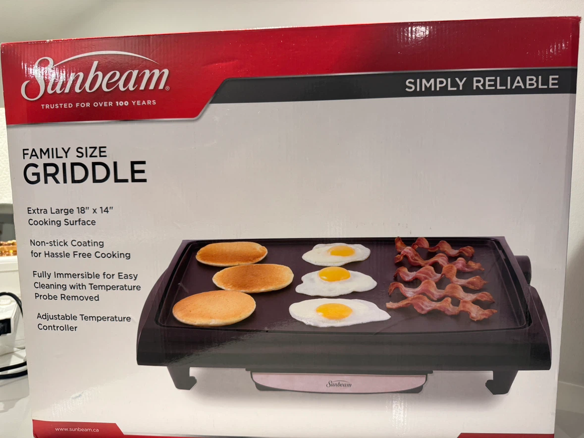Sunbeam Family Size Griddle