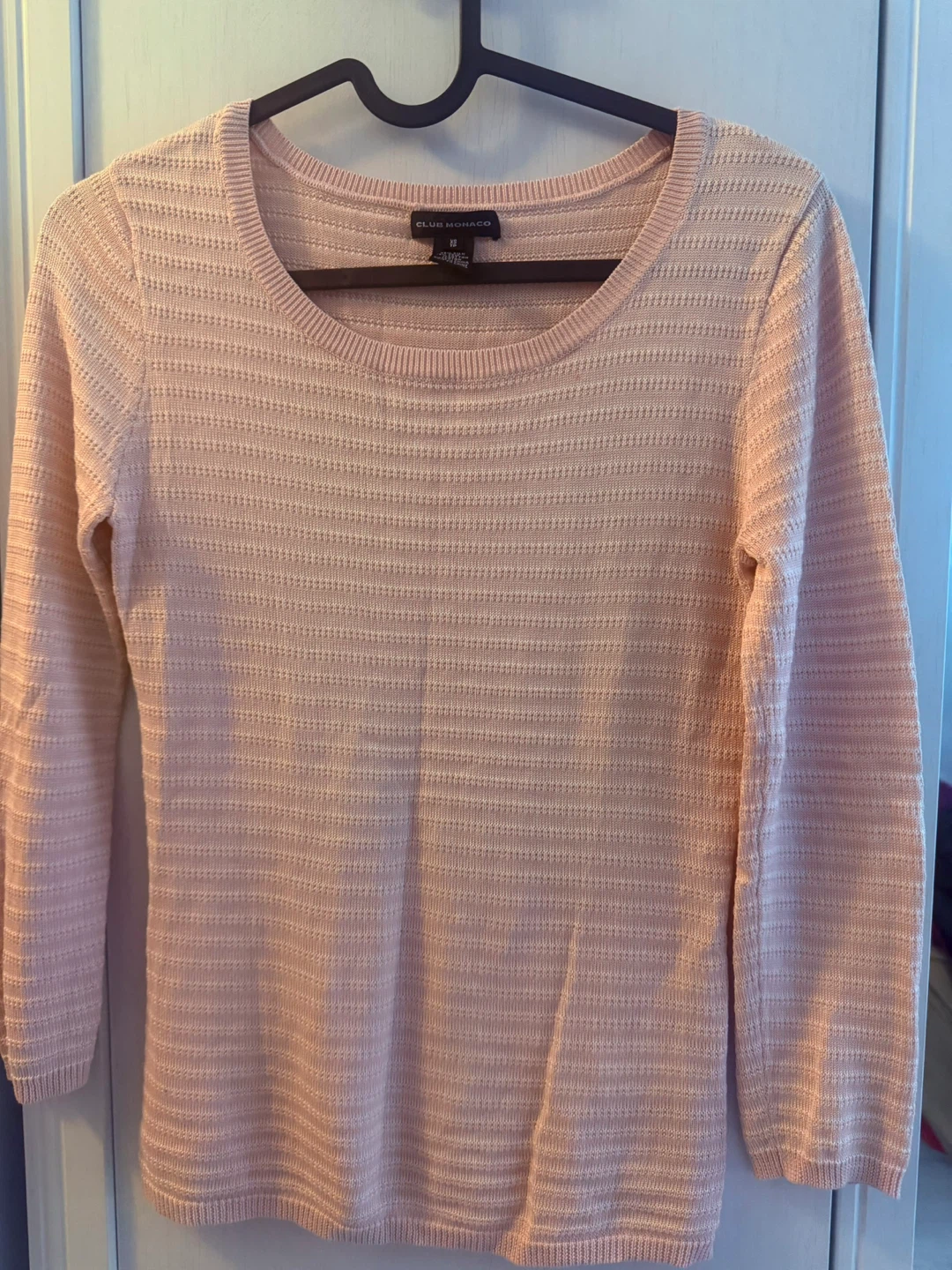 Club Monaco light pink knit sweater