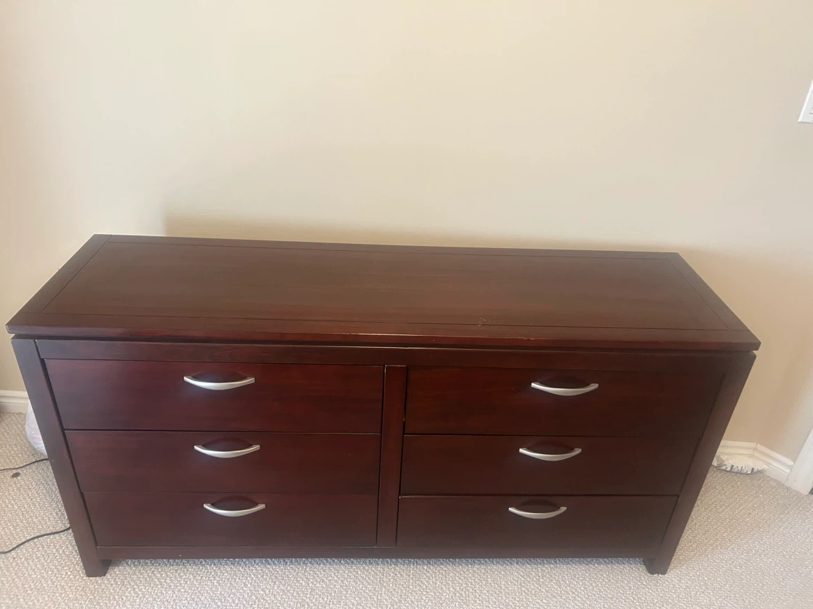 Dark Brown 6-Drawer Dresser