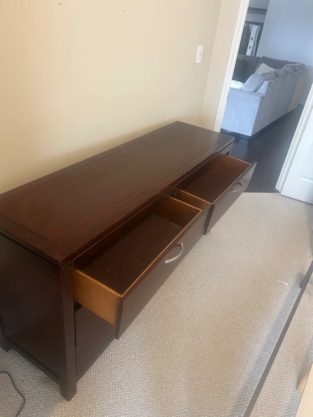 Dark Brown 6-Drawer Dresser - photo 3
