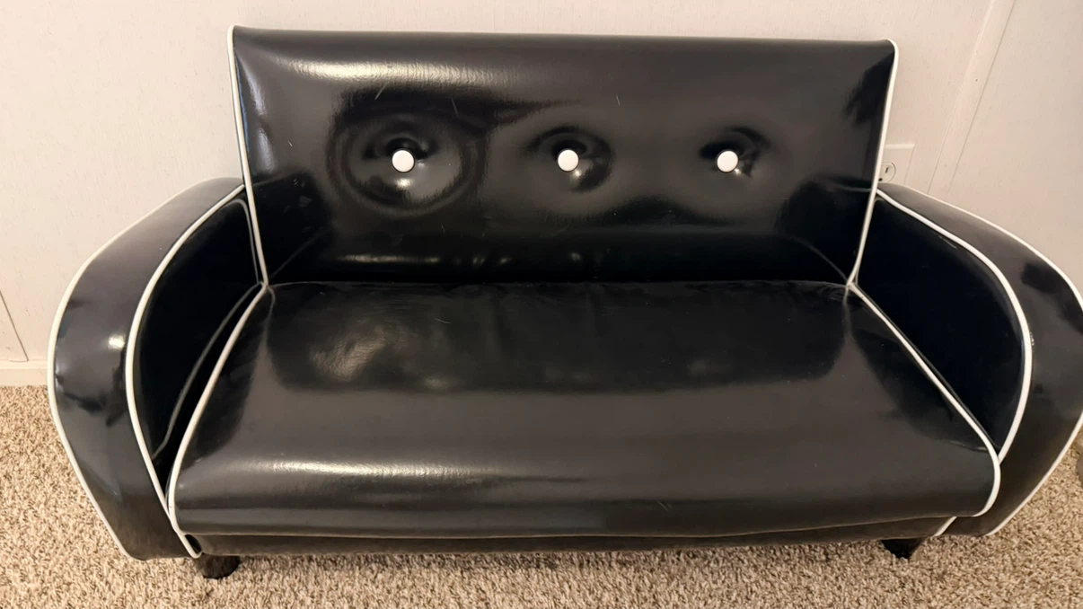 Black and white pet sofa - photo 2
