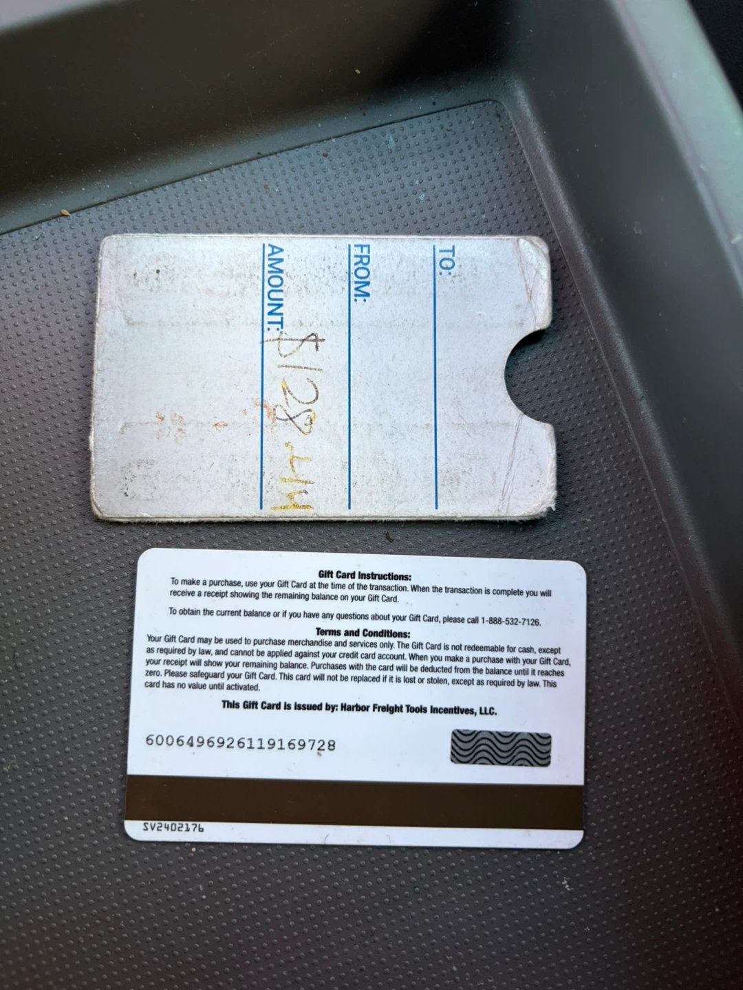 Harbor freight Gift card - photo 2