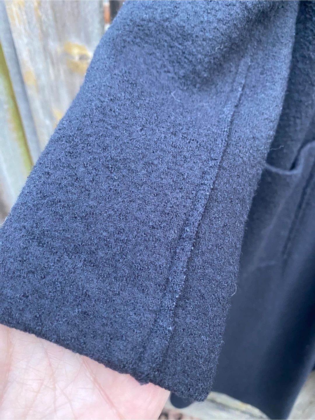 Black Long Wool Cardigan Coat - photo 5
