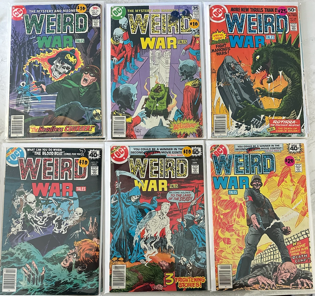 Run of DC Weird War Tales Comic Books (Check Photos for Prices) - photo 2