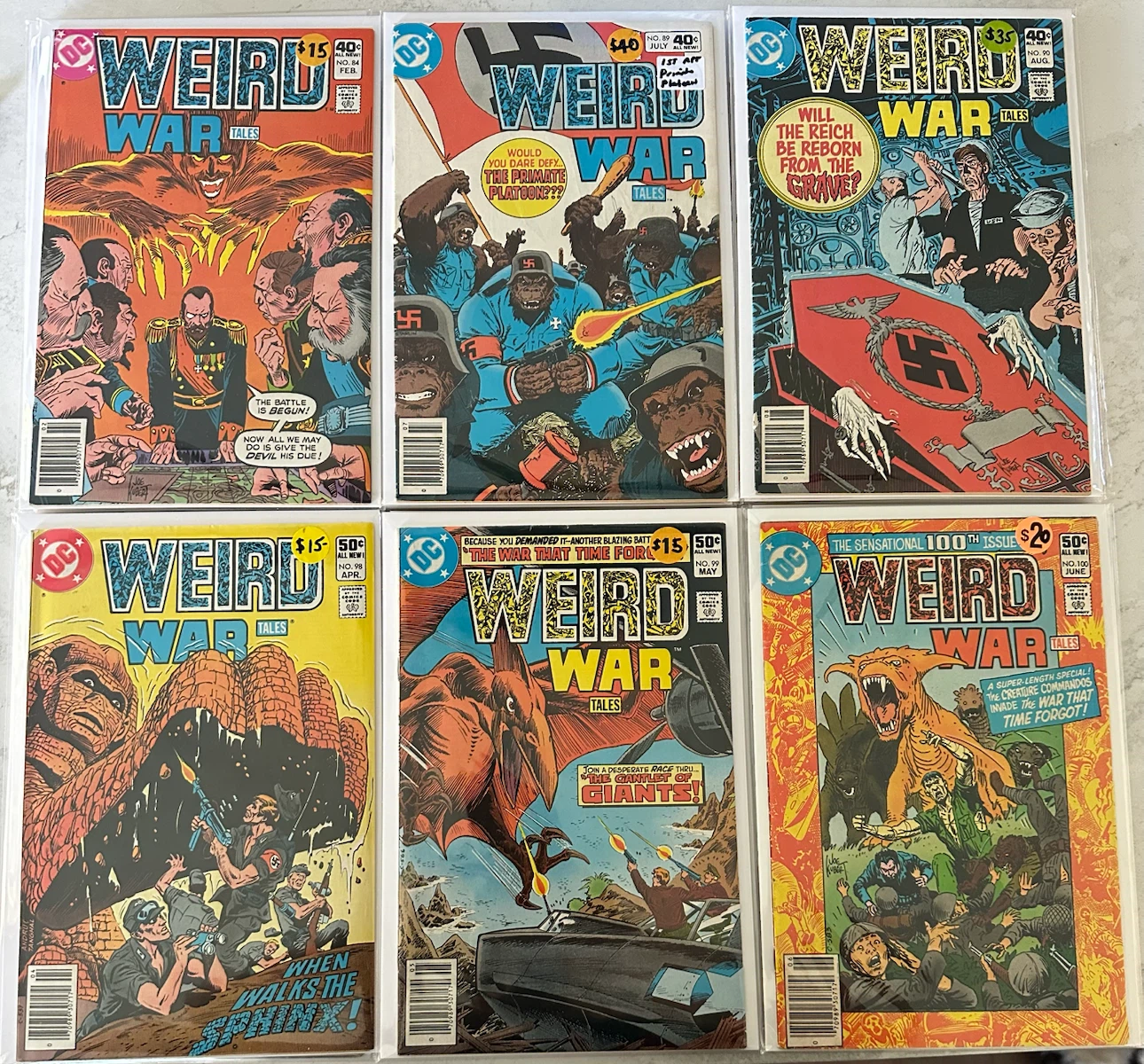 Run of DC Weird War Tales Comic Books (Check Photos for Prices) - photo 4