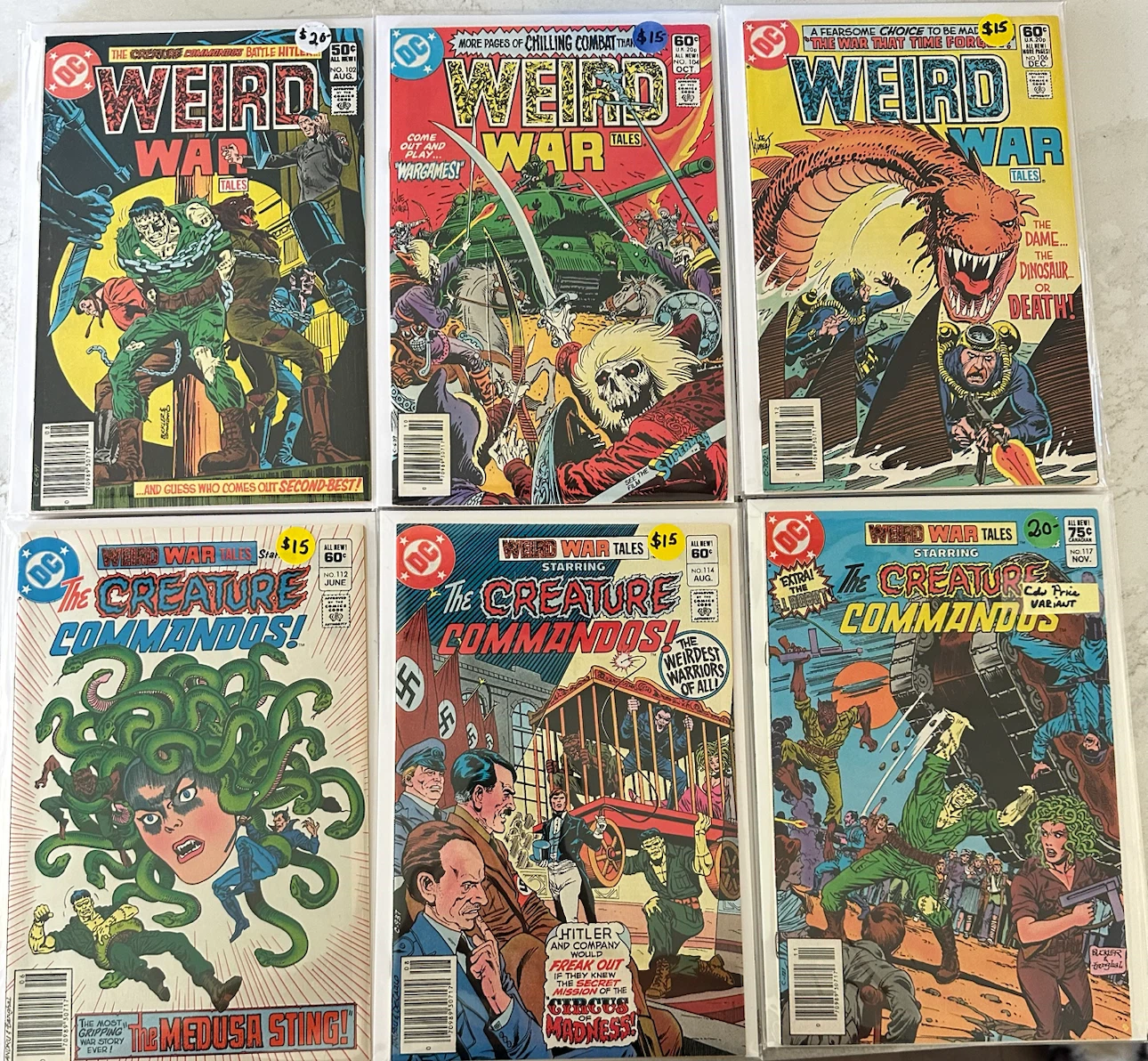 Run of DC Weird War Tales Comic Books (Check Photos for Prices) - photo 5