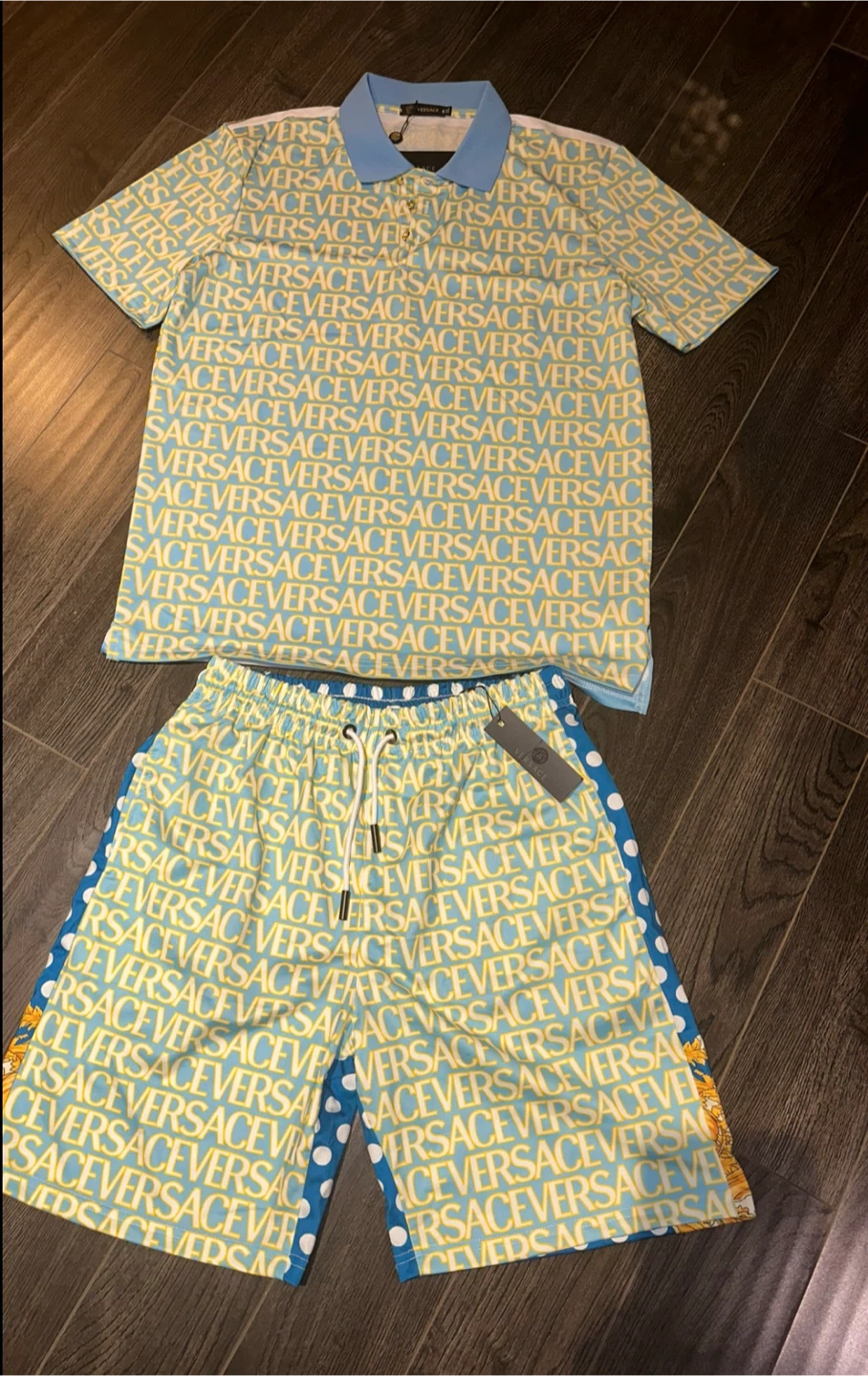 Versace Two-Piece Polo and Shorts Set