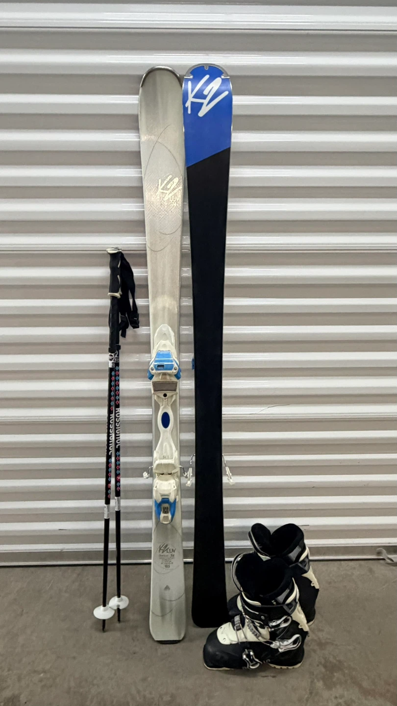 K2 One Luv Skis with Rossignol Poles and Dalbello Boots