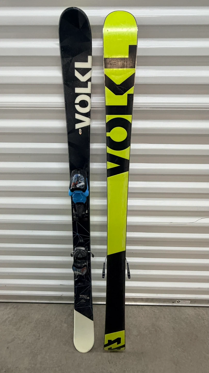 Volkl Wall Skis 138cm with Marker Bindings