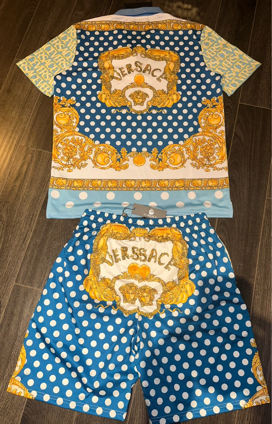 Versace Two-Piece Polo and Shorts Set - photo 4