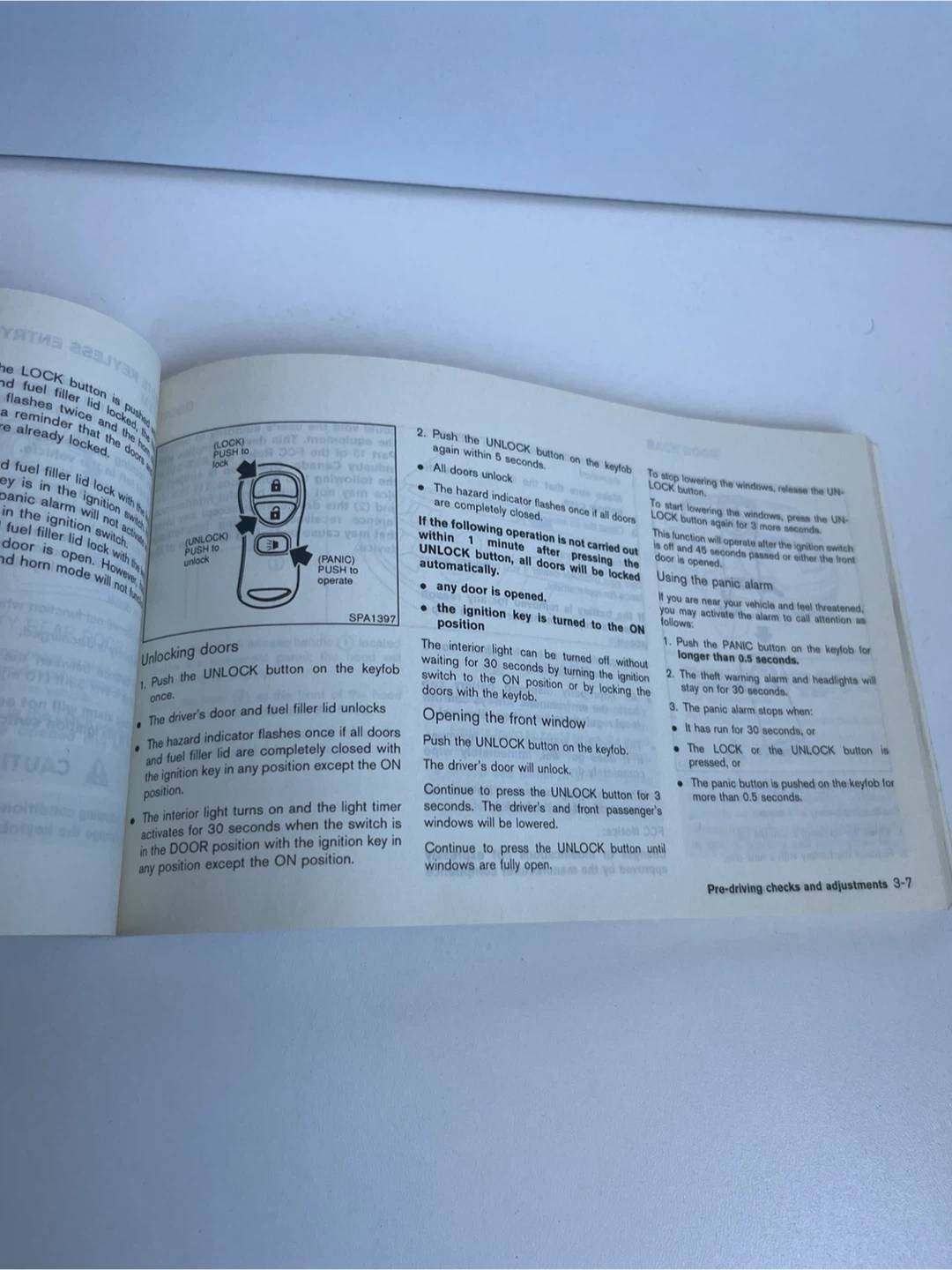 2004 Nissan Murano Owner's Manual - photo 2