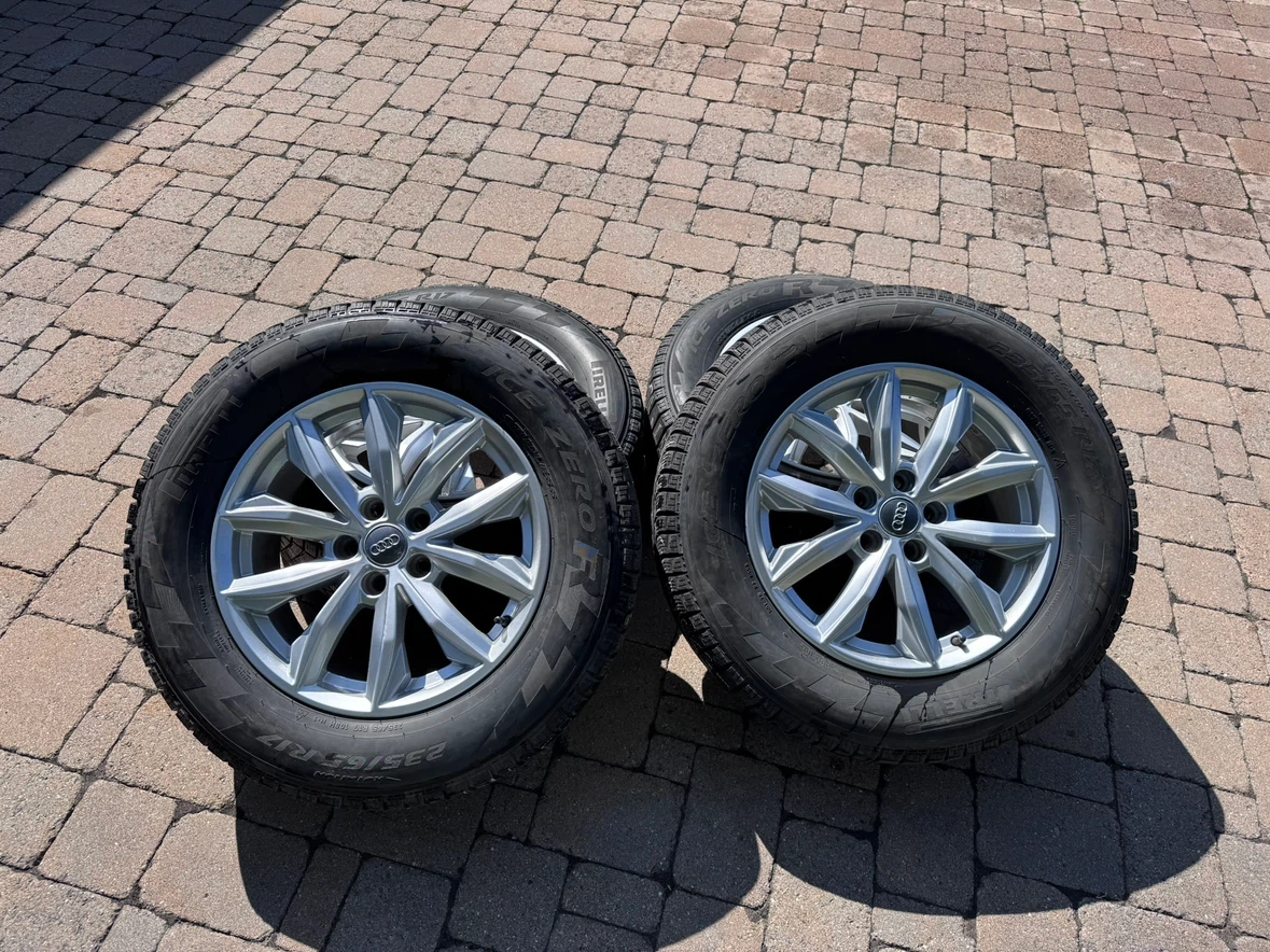 Pirelli Ice Zero Winter Tires 235/65 R17 on Audi Rims – $1,200 - photo 3