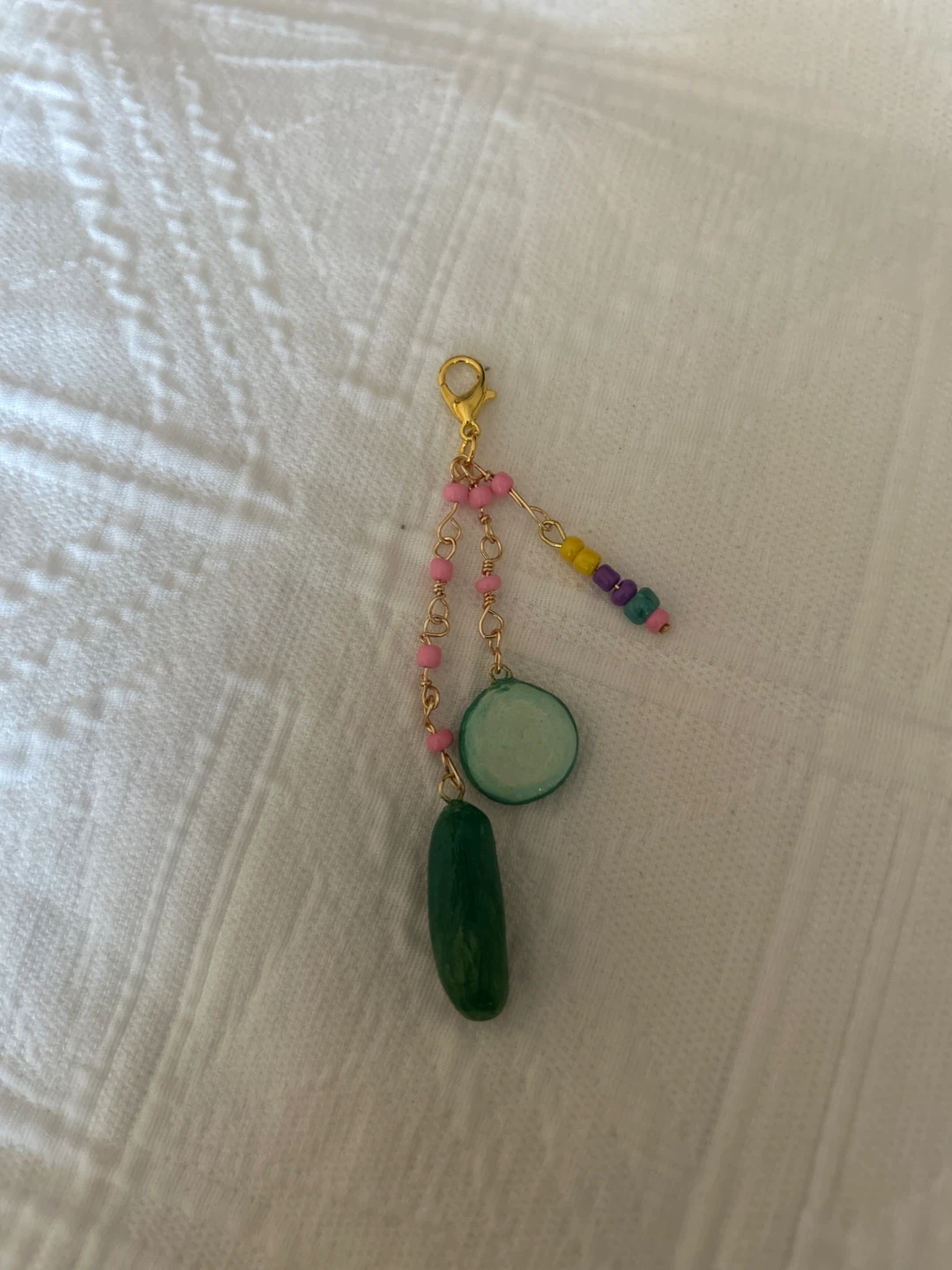 Pickle Clay Charm