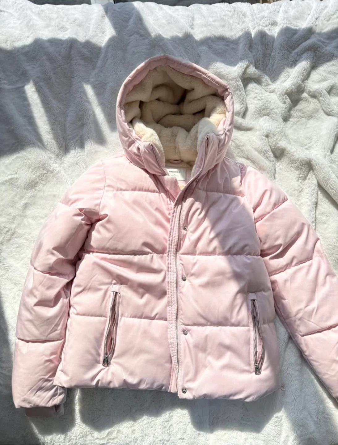 Hollister Pink Puffer Jacket