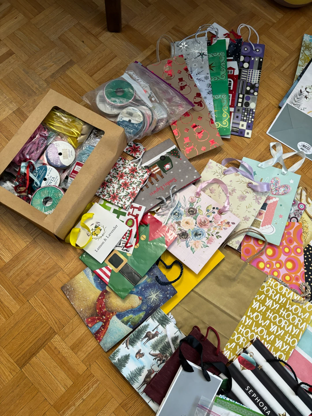 Assorted Gift Bags, Boxes, and Ribbons Collection - photo 3