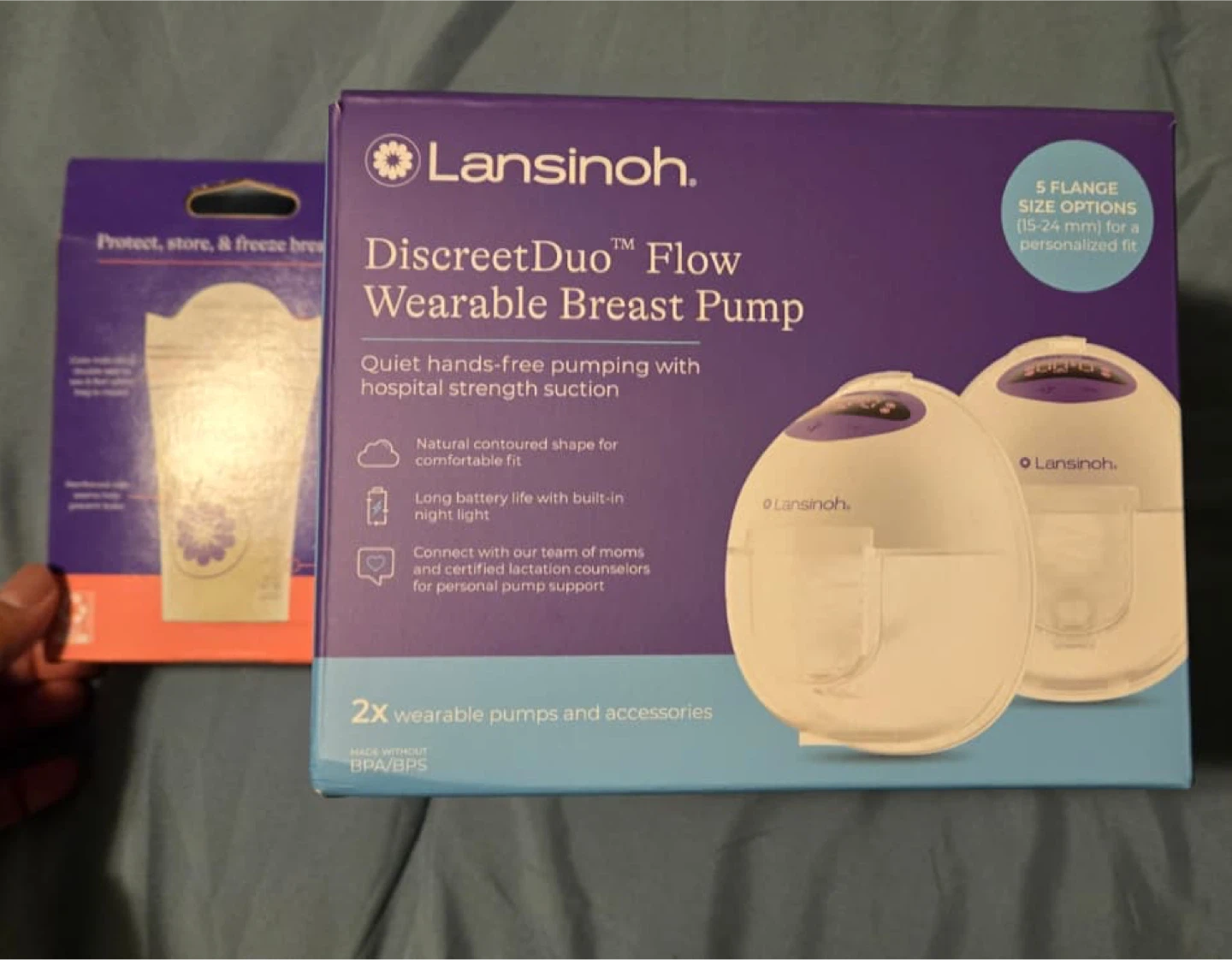 Wearable Breast Pump and Storage Bags