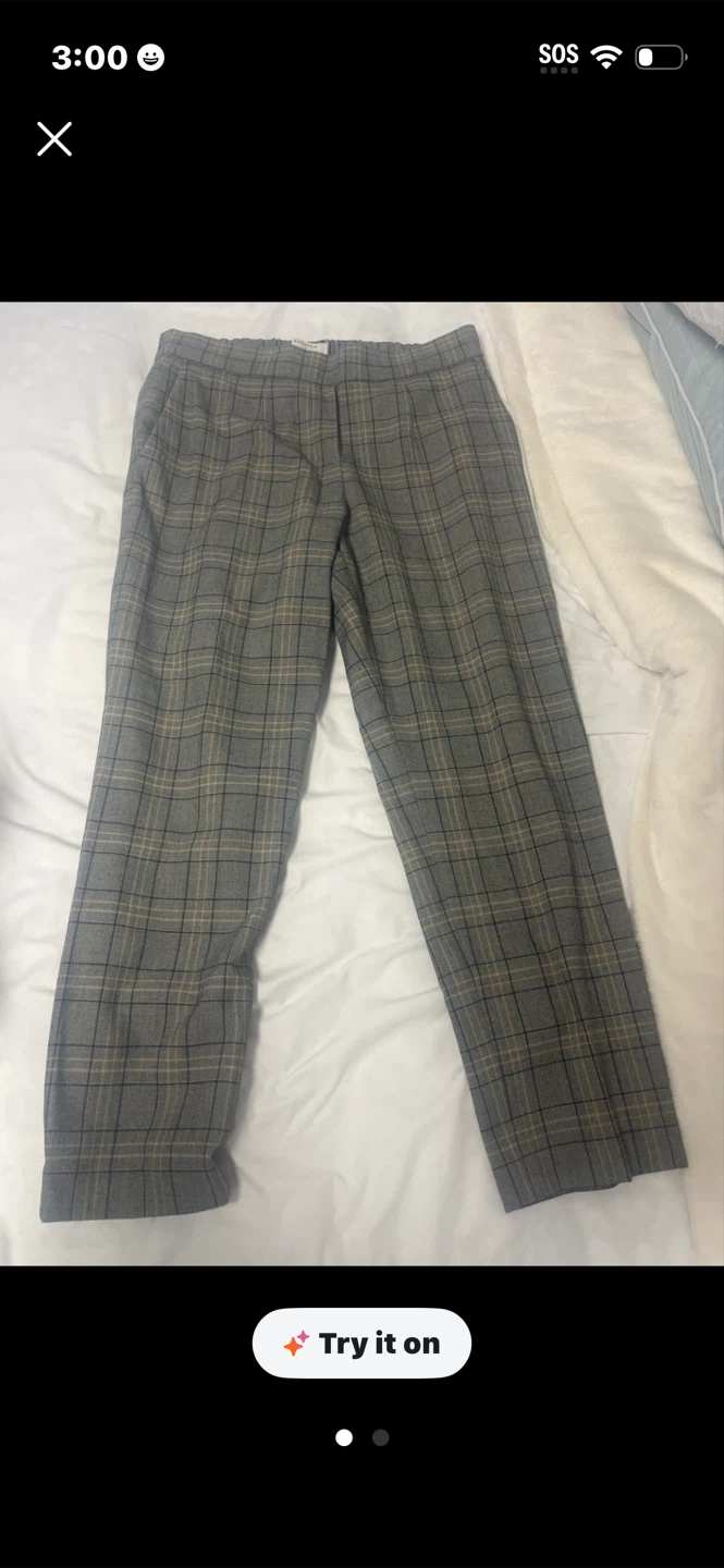 Babaton Plaid Trousers size 6