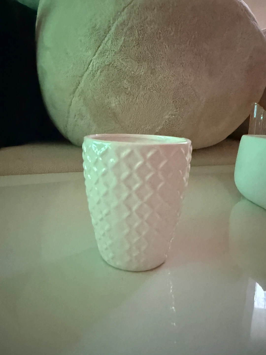White Textured Planter Pot