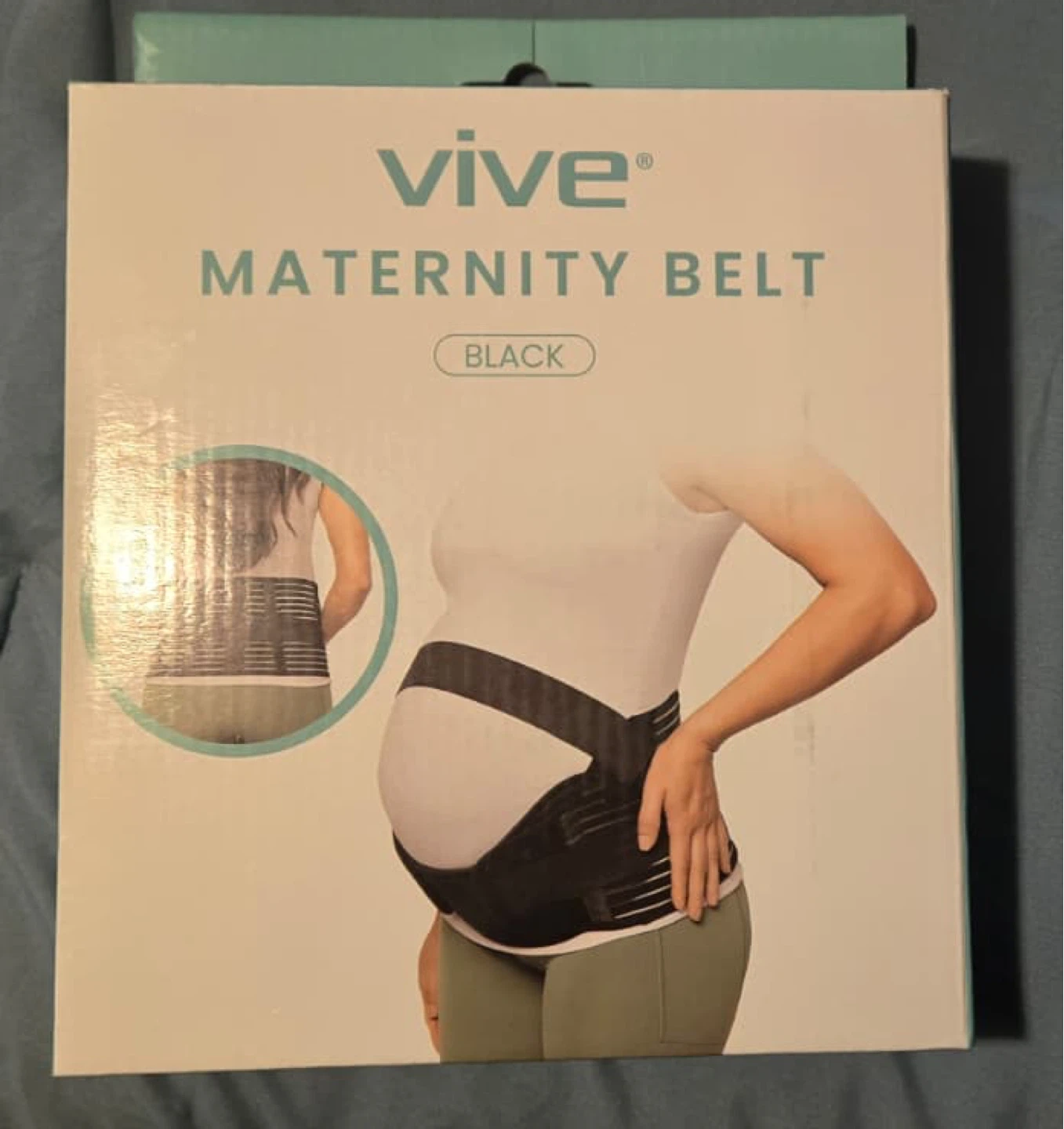 Vive Maternity Belt Black Size Large