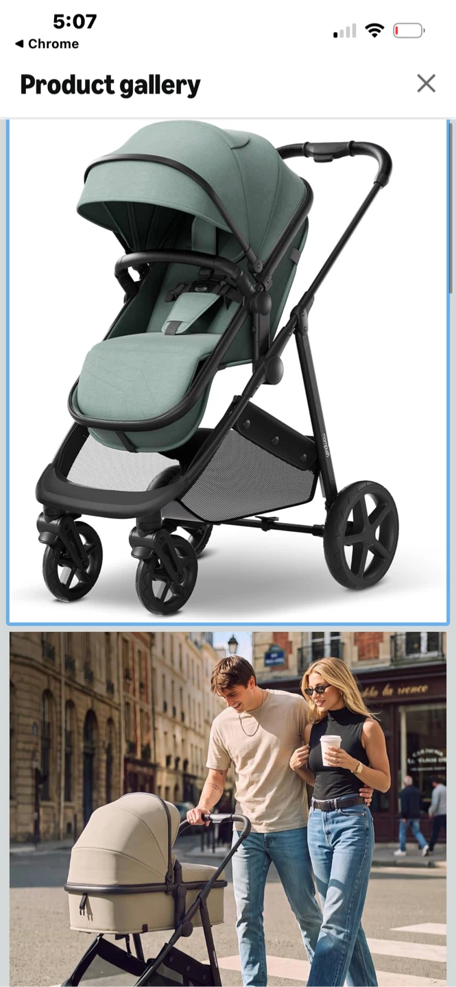 Mompush Wiz 2-in-1 Bassinet Stroller