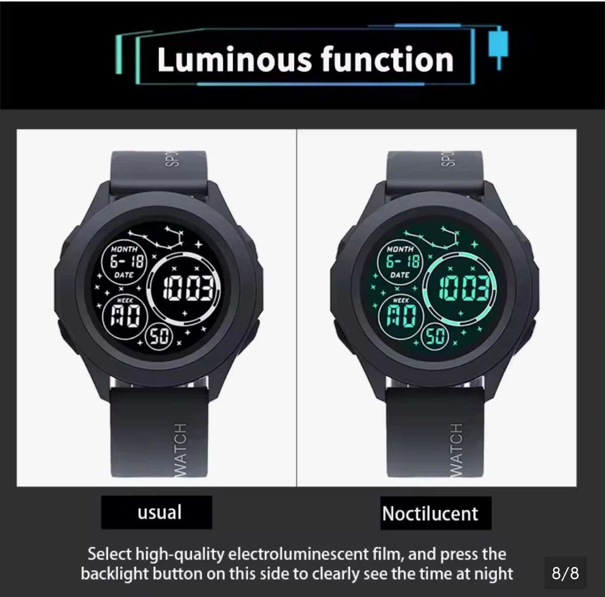 [BRAND NEW] 2 Sets of Poshi Children Digital Sport Watch - photo 4