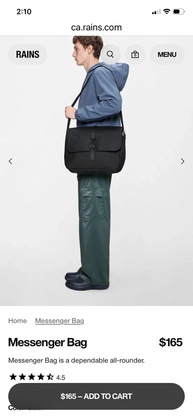 Rains Messenger Bag - photo 2