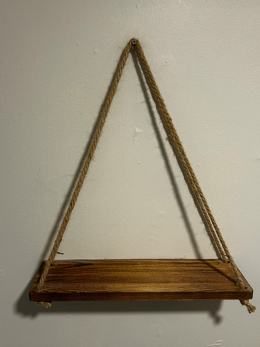 Two Hanging Wooden Shelves