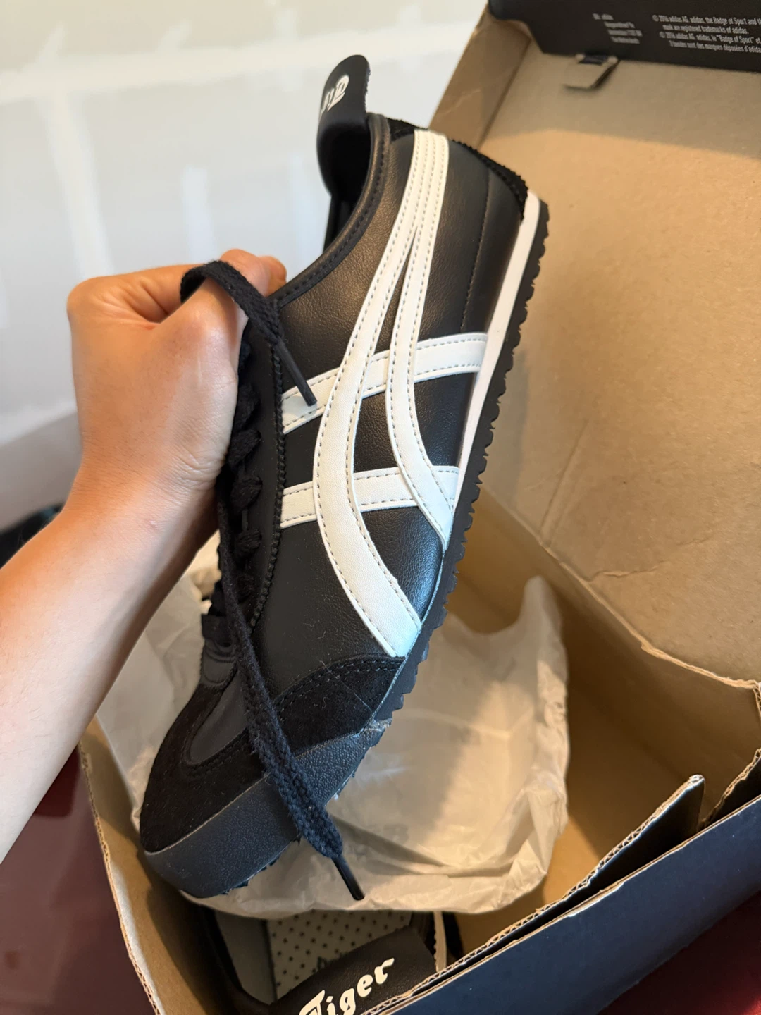 Onitsuka Tiger Mexico 66 Black and White Sneakers - photo 3