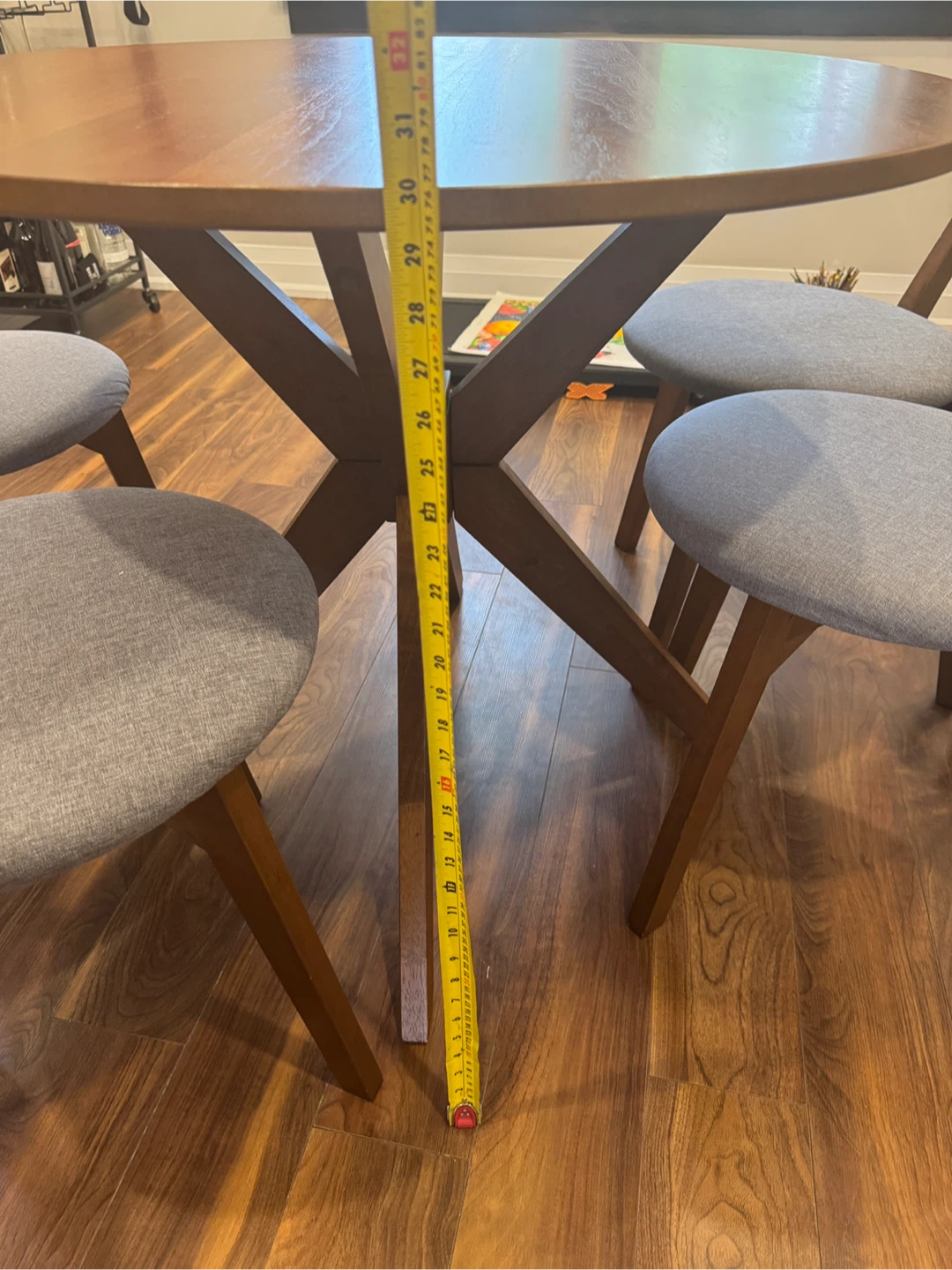 Mid-Century Modern Round Dining Set - photo 3