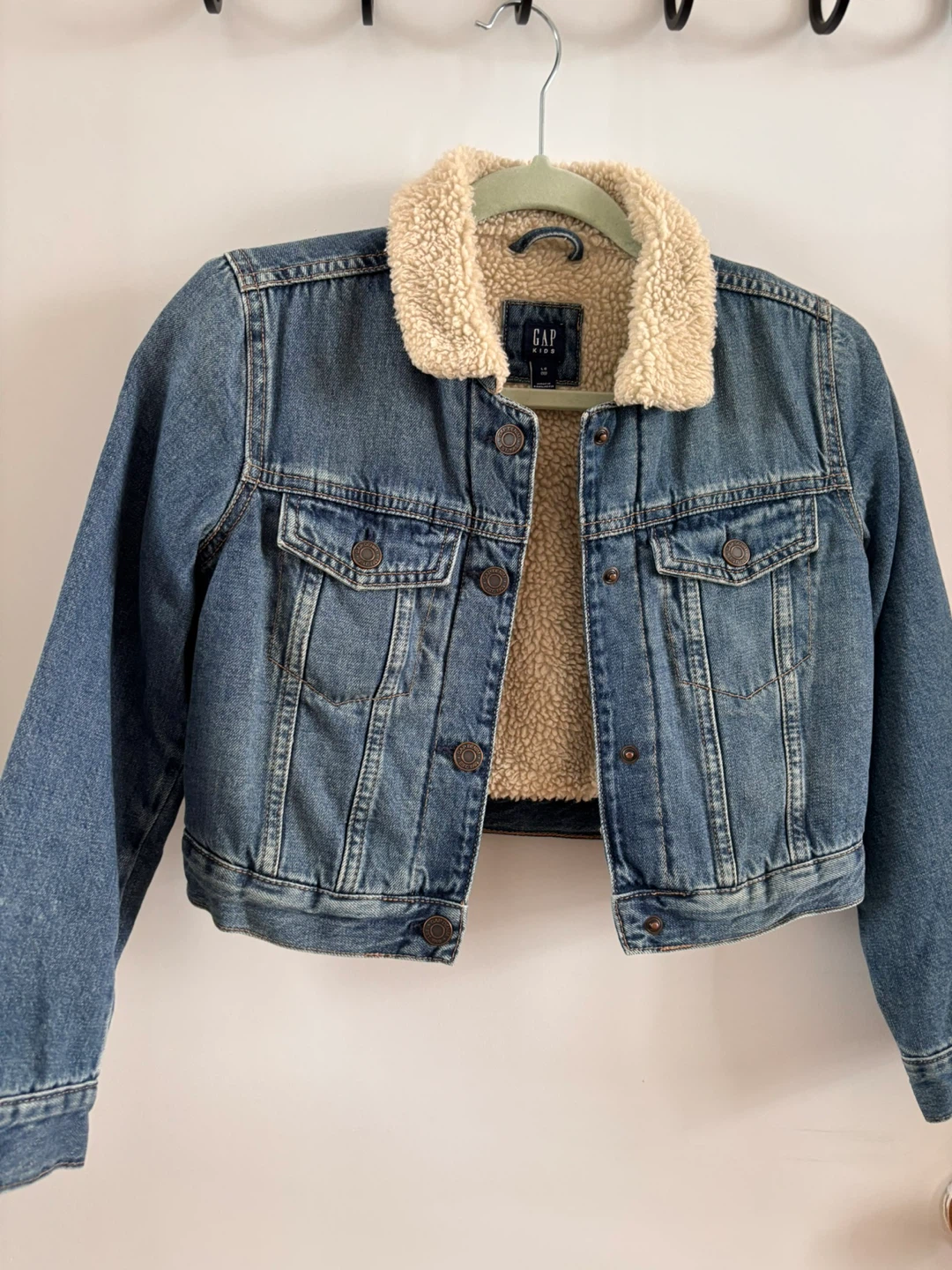 Gap Kids Sherpa-Lined Denim Jacket
